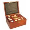 Image 1 : Walnut Gambler's Box with Playing Cards and Poker Chips