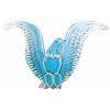 Eagle Neon Sign, blue porcelain.