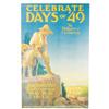 Image 1 : Rare 1922, Days of 49 Celebration Advertising Poster