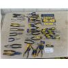 Image 1 : Huge Lot - 34 Pc Hand Tools; Stanley Screwdrivers Irwin Pliers, Vice Grips, Levels