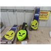 Image 1 : Mahalo Alien Face Ukulele - New in Boxes; 1 Neon Green, 1 Silver Metallic