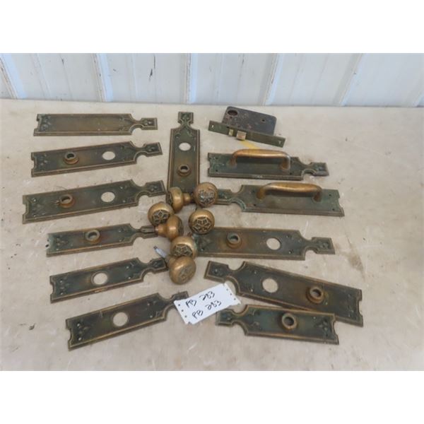 Antique Brass; Door Knobs, Cover Plates, Pulls