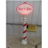 Image 1 : North Pole Light Up Blow Mold - Working 45" Tall