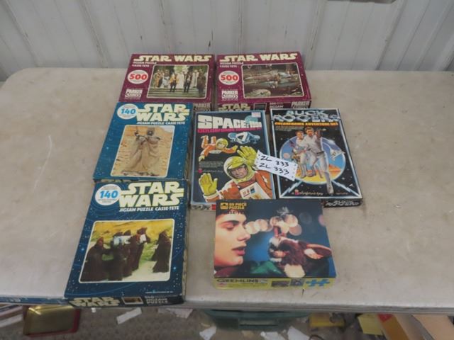 Colorforms Star Wars Vintage Items ; 4 Star Wars Puzzles, Gremlins Puzzle & 2 Adventure ...