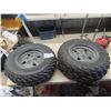 Image 1 : 2 Quad Tires + Rims: 1) AT 25 x 10-12 , 1) 25 x 8.00-12