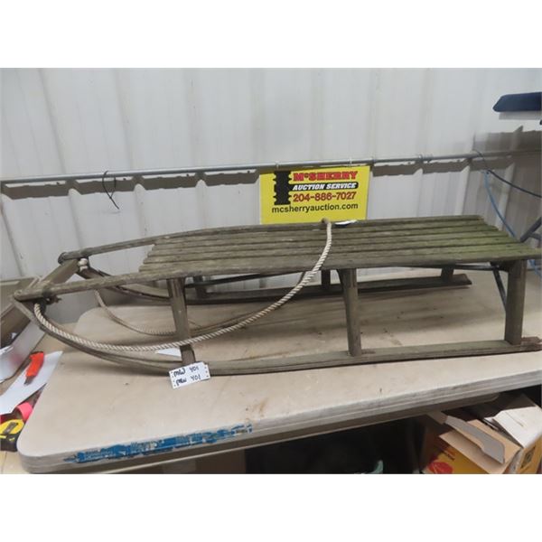 Wooden Sleigh 60" Long