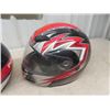 Image 2 : 3 Snowmobile Helmets - 1 with Vintage Bubble Shield