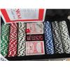Image 2 : New Poker Chips with Cards, Dice & Case