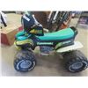 Image 2 : Kawasaki Ninja Battery Operated Children's Quad has Battery + works but NO Charger - Power Wheels Fi