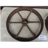 Image 3 : 2 Steel Wagon Wheels 19" Wide