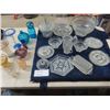 Image 1 : Lot of Cut Glass ; Candle Holders, Plates, Bowl plus more