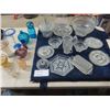 Image 1 : Lot of Cut Glass ; Candle Holders, Plates, Bowl plus more