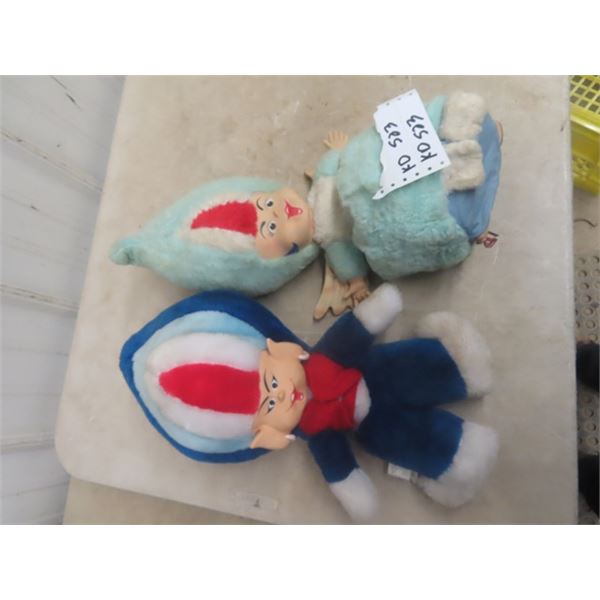 2 Plush Dolls