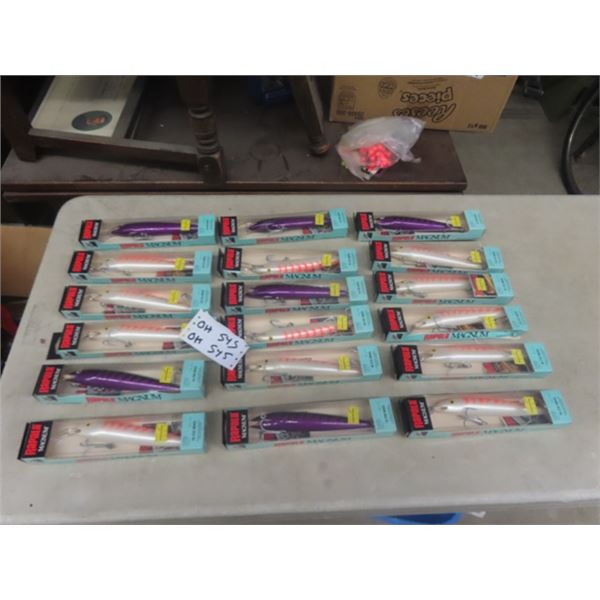 18 Rapala Magnum Fishing Lures - New