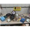 Image 1 : Pots + Pans, Clock, 18 pc New Food Containers, Knives