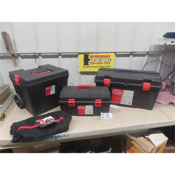 4 New Jobmate Tool Boxes; 1) 13