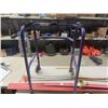 Image 2 : Pair of Bonna Touring 2000 Skis + Poles & Purple Walker for After Skiing!
