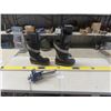 Image 1 : Stanley Fat Max 72" Level, Record 52 Carpenters Vice, Baffin Derrick StD Boots Sz 11