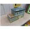 Image 2 : Nice Tin 2 Story Doll House - Unmarked