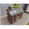 Image 2 : Tin 2 Story Brick Lock Doll House 8" x 16" x 19" - Can't Find Makers Mark