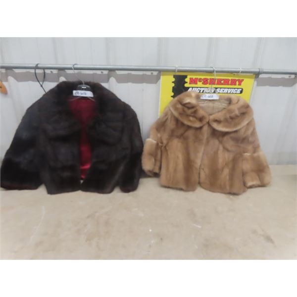 Pair of Fur Mini Coats/Covers - Unmarked