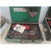 Image 2 : Camping Package ; 2 Coleman Stoves, Cast Fry Pans, Meat  Grinder
