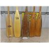 Image 2 : 5 Wooden Oars ; 2 Johnson/Evenrude, Watertown, Feather Brand - 60"