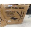 Image 2 : 2 Boxes of Steel Table Legs - New in Boxes