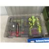 Image 2 : Fishing Tackle Box, Boat Motor Cover, Boat Rod Holder, some Lures  + Lead Weights