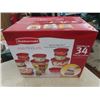 Image 2 : Box of (12) 1 Litre Mason Jars, Rubbermaid 34pc Food Storage Set, Canning Pot