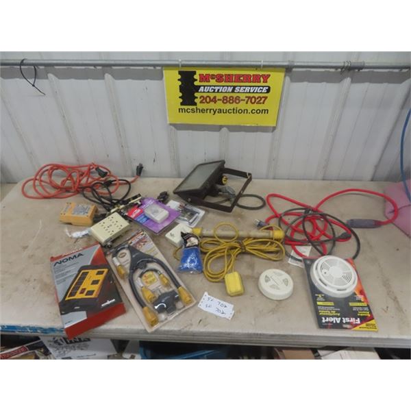 New Power Bar, Extension Cord, Light, Switch plus more