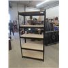 Image 1 : 5 Tier Metal Frame Shelf with Wooden Shelves 18" x 36" x 72"