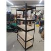 Image 2 : 5 Tier Metal Frame Shelf with Wooden Shelves 18" x 36" x 72"