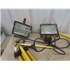 Image 2 : (2) 2 Halogen Portable Work Lights with Stands