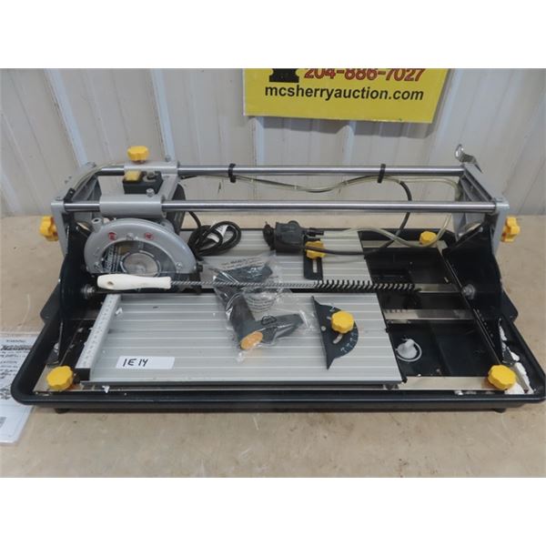 New - Mastercraft 7" Sliding Wet Tile Saw with Stand