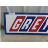 Image 2 : Grey Goose Bus Lines Plastic Sign with Metal Frame 12" x 60 "