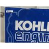Image 2 : Kohler Engines Embossed Aluminum Sign 24" x 36"