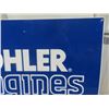Image 3 : Kohler Engines Embossed Aluminum Sign 24" x 36"