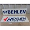 Image 1 : 2 Behlen industries Signs - Vinyl on Metal 12" x 42"