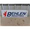 Image 3 : 2 Behlen industries Signs - Vinyl on Metal 12" x 42"