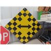 Image 3 : 3 Street Signs; Stop, Road Ends, Barricade