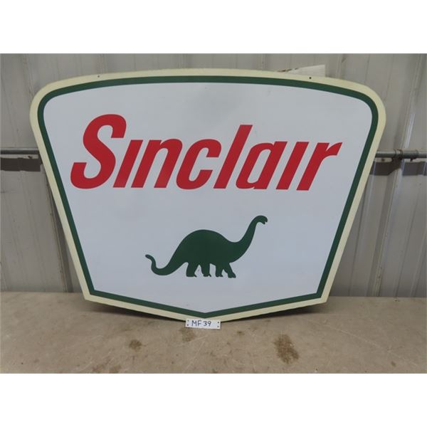 Modern Heavy Steel + Vinyl Sinclair Gas Sign 30" x 42"