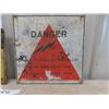 Image 3 : Metal Caution Sign 10" x 14" & Metal  Danger - Electrically Controlled Sign 12" x 12"