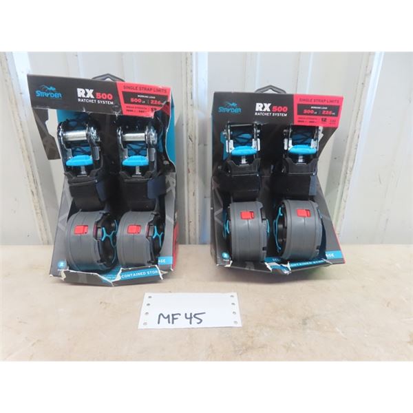 2 Packs - Stryder Rx500 Ratchet Straps