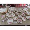 Image 1 : 56 pieces Royal Albert " American Beauty' : Cups, Saucers, Plates, Gravy Boat, Platters, Trays plus 