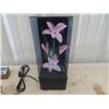 Image 2 : Brass Mounted Lamp, Eagle Ornament, Wind Up Clock, Lighted Flower Display