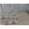 Image 4 : Large Lot of Glass + Cut Glass; Wine Glasses, Plates, Ice Bucket, Candle Holders, Covered Dishes plu
