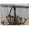 Image 2 : Very Heavy Ornate Brass Chandelier Carved with Cherubs?