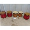 Image 1 : Bongos & 3 Small Drums - Peripole