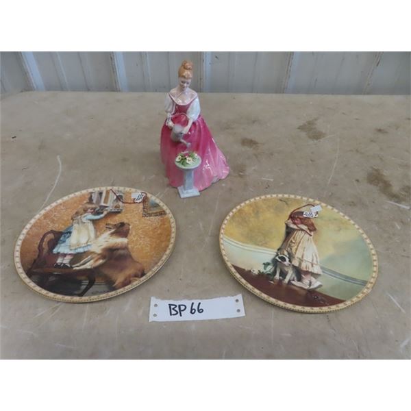 2 Royal Doulton Plates & Royal Doulton " Alexandria"